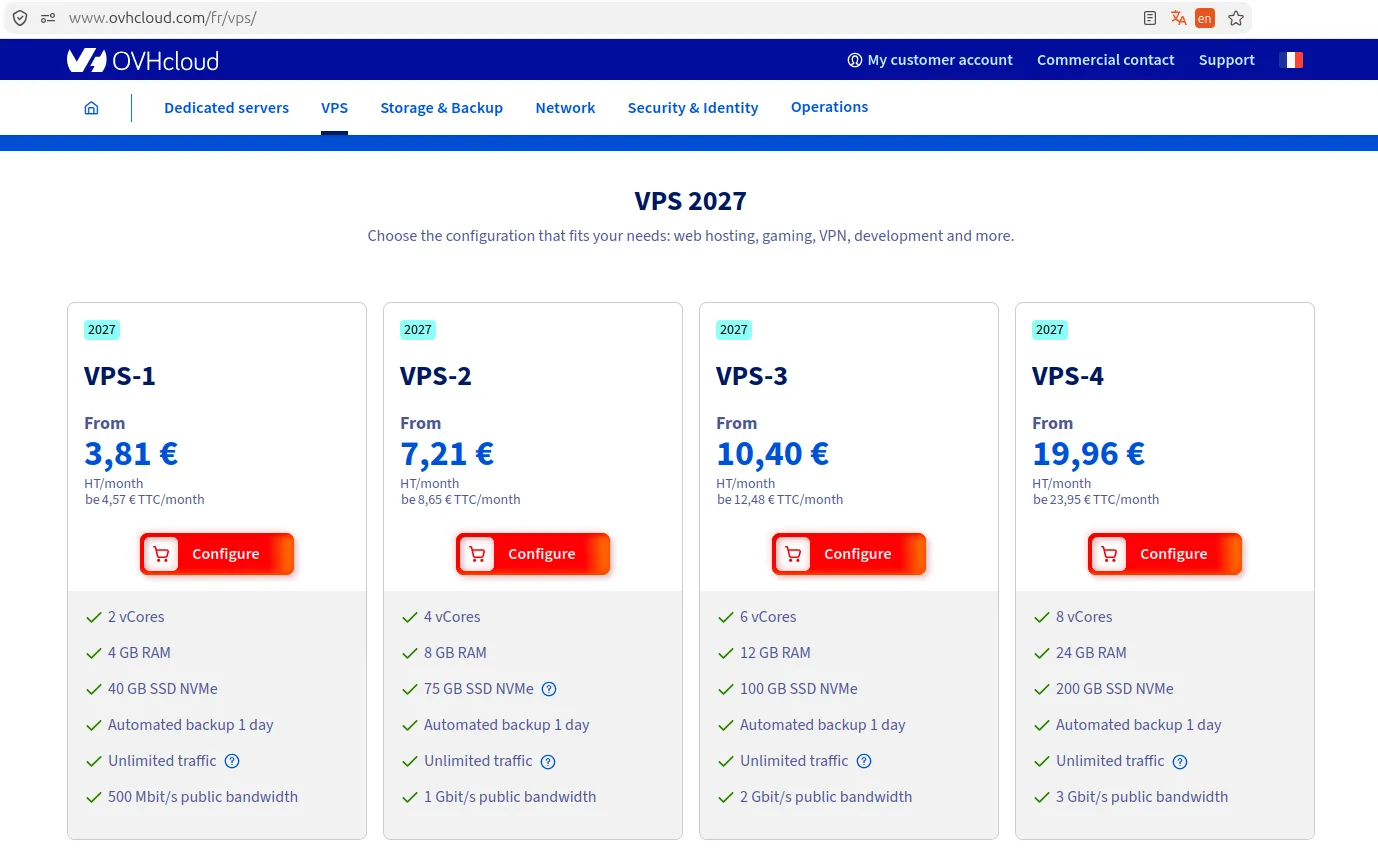 OVH VPS Offers